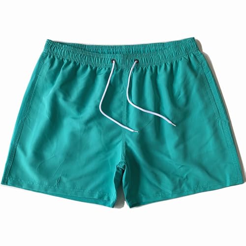 Lay U HOME DREI-Punkt Hosen Männer Strand-Futter Shorts schnell trocknend wasserdicht surfen Badehose Nicht-elastische Polyester Faser Shorts von Lay U HOME