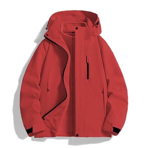 Lay U HOME DREI-in-one-Outdoor-Jacke Bergsteigen wasserdichte Zipper solid Color Jacke von Lay U HOME