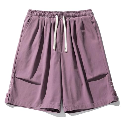 Lay U HOME Dreidimensionale Plissee-Design Tooling Shorts für Männer und Frauen mit den gleichen fünf-Punkte-Hosen Sommer Loose Casual Beach Hose von Lay U HOME