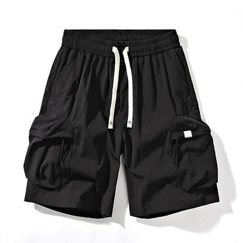 Lay U HOME EIS Seide dünne Kurze Hosen Herren Sommer schnell trocknende lose Hosen fünf-Punkt-Casual Sport Hosen Männer von Lay U HOME