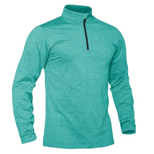 Lay U HOME Frühling/Herbst Thermische Sport-Pullover Herren 1/4-Reißverschluss Tops Atmungsaktiv Fitness Running T Shirt Pullover Männlichen Activewear von Lay U HOME