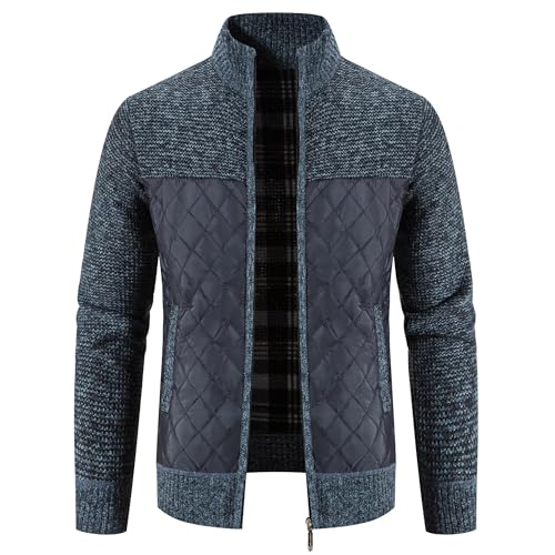 Lay U HOME Frühling Herbst Mens Casual Jacke Kontrast Gestrickte Zipper Up Jacken Klassischen Business Männlichen Kleidung Stricken Outwear von Lay U HOME