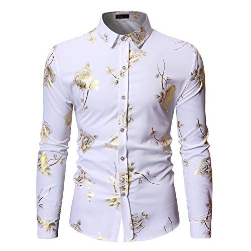 Lay U HOME Frühling Männer Bronzing Business Casual Arbeit Shirt von Lay U HOME