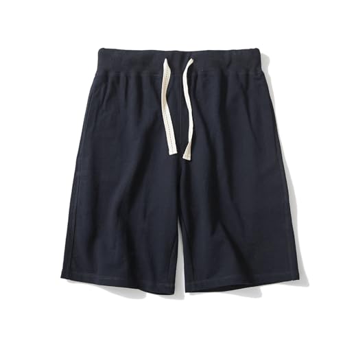 Lay U HOME Große Größe Kurze Hose für Männer Volltonfarbe Jugend Shorts fünf-Punkt-Hose gewaschen Baumwolle Casual Shorts lose Sporthose von Lay U HOME