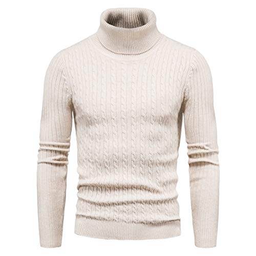 Lay U HOME Herbst Männer Strickwaren Rollkragen schlank Bodenbildung Shirt Pullover Männer von Lay U HOME