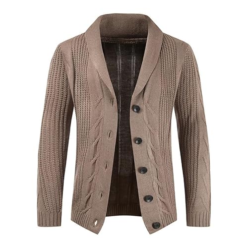 Lay U HOME Herbst Strickjacke solide Farbe Persönlichkeit Slim Anzug-Taste täglich Casual Pullover von Lay U HOME