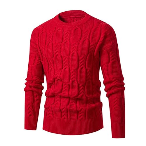 Lay U HOME Herbst und Winter Herren Pullover Strickwaren high-Neck Twisted Blumen solide Farbe Mode schlank Bodenbildung Shirt von Lay U HOME