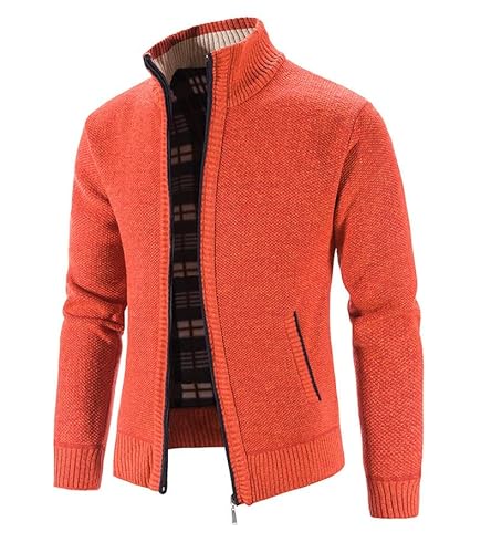 Lay U HOME Herbst und Winter Herren Strickwaren Slim fit Pullover Jacke Junge Männer Strickjacke Pullover von Lay U HOME