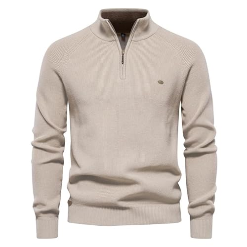 Lay U HOME Herbst und Winter Herren halb-Breasted Pullover Männer Lange-ärmeln Stand-up Kragen Feste Farbe Casual Männer top von Lay U HOME