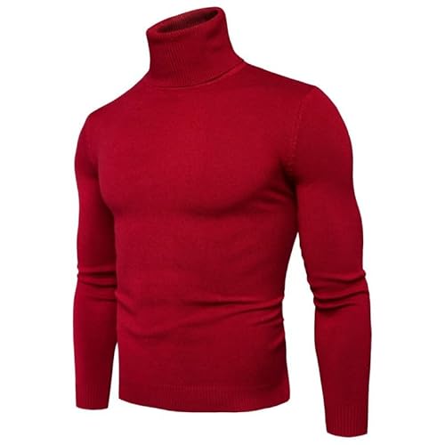 Lay U HOME Herbst und Winter Männer EIN-Stück samt Verdickung Bodenbildung Pullover high-Neck solide Farbe einfache Pullover von Lay U HOME