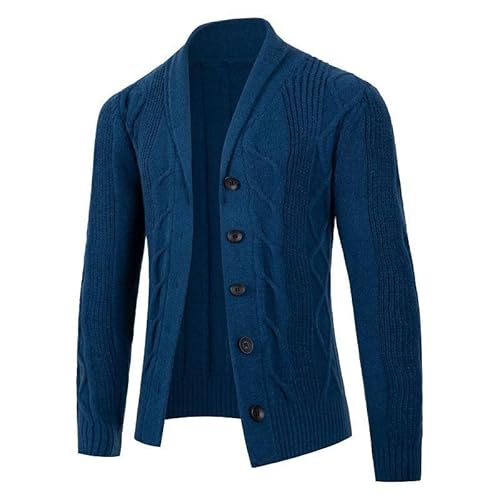 Lay U HOME Herbst und Winter Männer Pullover Strickjacke Casual Single-Breasted Revers Männer Pullover Jacke von Lay U HOME