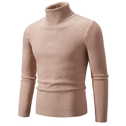 Lay U HOME Herbst und Winter Männer Pullover solide Farbe Rollkragen Casual gestrickte Bodenbildung Shirt von Lay U HOME