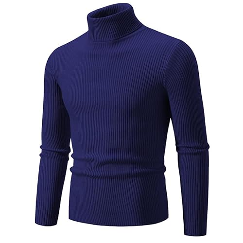 Lay U HOME Herbst und Winter Männer Pullover solide Farbe Rollkragen Casual gestrickte Bodenbildung Shirt von Lay U HOME