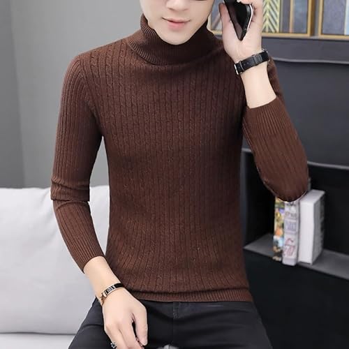 Lay U HOME Herbst und Winter Männer Pullover solide Farbe Rollkragen Casual gestrickte Bodenbildung Shirt von Lay U HOME