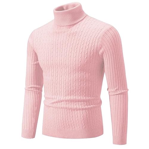 Lay U HOME Herbst und Winter Männer Pullover solide Farbe Rollkragen Casual gestrickte Bodenbildung Shirt von Lay U HOME