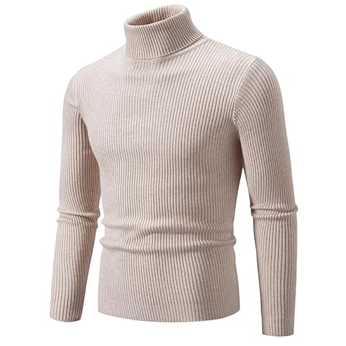 Lay U HOME Herbst und Winter Männer Pullover solide Farbe Rollkragen Casual gestrickte Bodenbildung Shirt von Lay U HOME