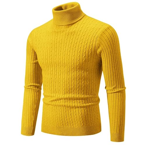 Lay U HOME Herbst und Winter Männer Volltonfarbe Strickwaren Mode Langarm-Rollkragenpullover Pullover Paar Bodenbildung Shirt von Lay U HOME