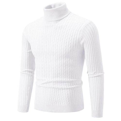 Lay U HOME Herbst und Winter Männer Volltonfarbe Strickwaren Mode Langarm-Rollkragenpullover Pullover Paar Bodenbildung Shirt von Lay U HOME