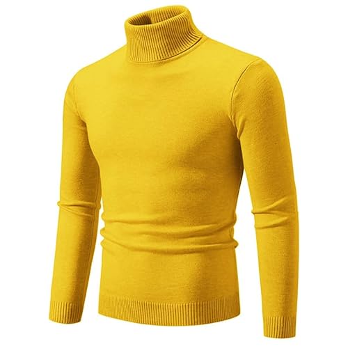 Lay U HOME Herbst und Winter Männer einfache Feste Farbe Pullover Mode Männer Casual Rollkragen Bodenbildung Pullover Pullover von Lay U HOME