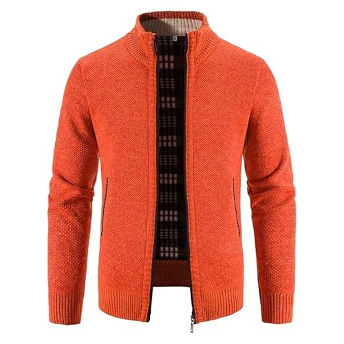 Lay U HOME Herbst und Winter Plus samt verdickt Plus Größe Männer Pullover Stehen Kragen Strickjacke Pullover Slim Jacke Männer von Lay U HOME