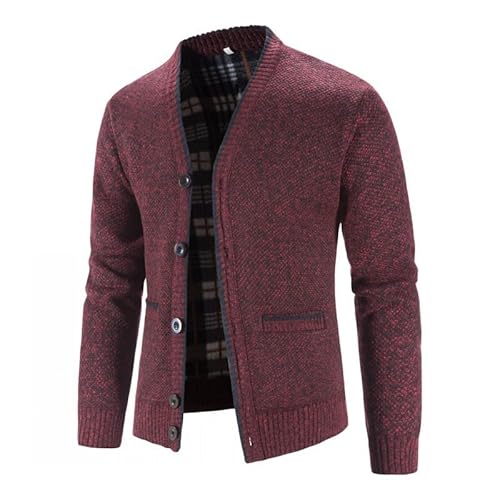 Lay U HOME Herbst und Winter Plus samt verdickt Plus Größe Slim fit Jacke Männer Pullover Jugend Mode Jacke Strickjacke von Lay U HOME