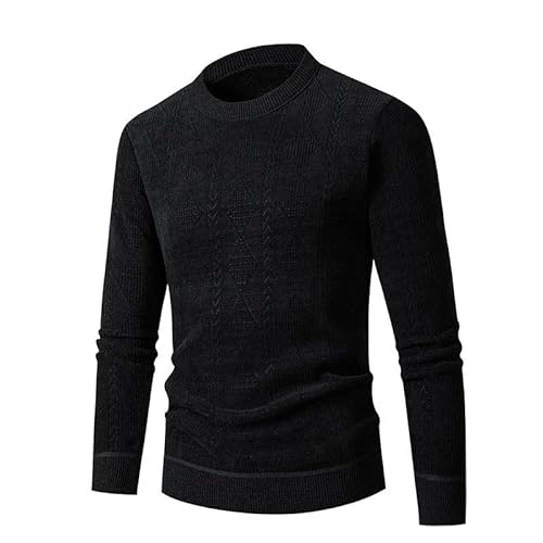 Lay U HOME Herbst und Winter Pullover Männer Slim Rundhals Herren Pullover Strickwaren solide Farbe warm Tops von Lay U HOME