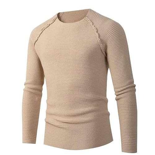 Lay U HOME Herren-Rundhalsausschnitt-Farben Pullover Pullover Pullover große Größe Mode Casual Bodenbildung Shirt Männer von Lay U HOME