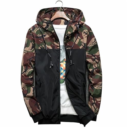 Lay U HOME Jacke Herren Camouflage Jacke Casual Männer Frühling und Herbst Kleidung von Lay U HOME