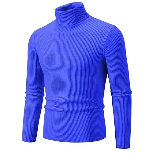 Lay U HOME Männer Herbst und Winter Hohe Neck Knit Shirt Slim Fit Langarm-Pullover einfarbig Pullover Tops von Lay U HOME