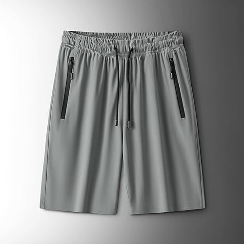 Lay U HOME Männer Ice Silk Shorts Sommer dünne fünf-Punkt-Hose lose Sommer Herren Sport Strand Hose atmungsaktive Dicke Hose von Lay U HOME