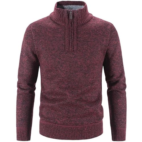 Lay U HOME Männer Pullover Jacke Winter Herbst Kalte Mantel Reißverschluss Cardigan Weiche Pullover Rollkragen Warme Oberbekleidung von Lay U HOME