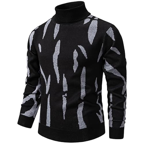 Lay U HOME Männer Rollkragen Pullover Plus samt dicken Pullover Herbst und Winter gedruckt große Größe Männer Pullover top von Lay U HOME