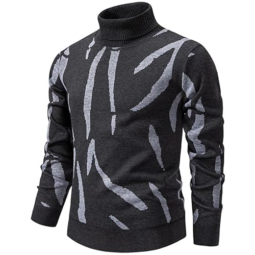 Lay U HOME Männer Rollkragen Pullover Plus samt dicken Pullover Herbst und Winter gedruckt große Größe Männer Pullover top von Lay U HOME