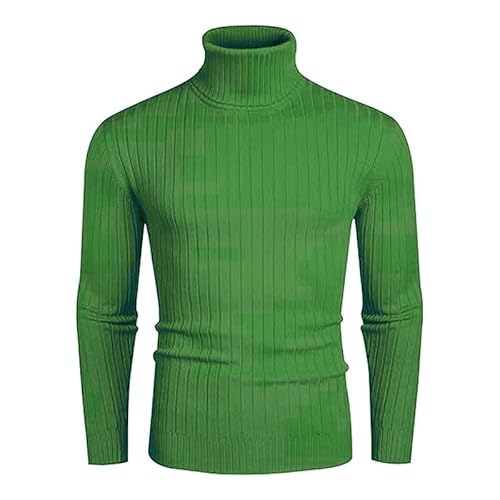 Lay U HOME Männer solid Color Slim-fit halb-Rollkragen Pullover Pullover Pullover Männer Bodenbildung Shirt von Lay U HOME