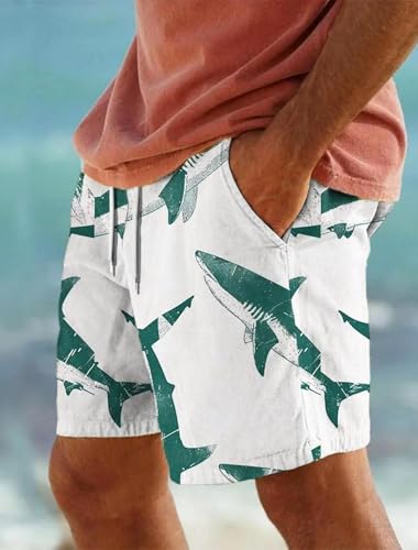 Lay U HOME Men ' s Shark 3D Gedruckt Strand Hosen Männer Sommer Atmungsaktiv Shorts Fitness Street Shorts für Männer Ropa Hombre von Lay U HOME