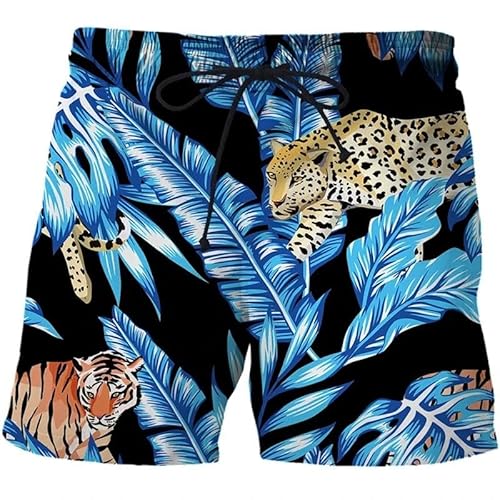 Lay U HOME Mode Animel Tiger 3D Gedruckt Muster Shorts Männer Outdoor-Freizeit-Sport Schnell trocknend Strand Hosen Männer Fitness Shorts von Lay U HOME