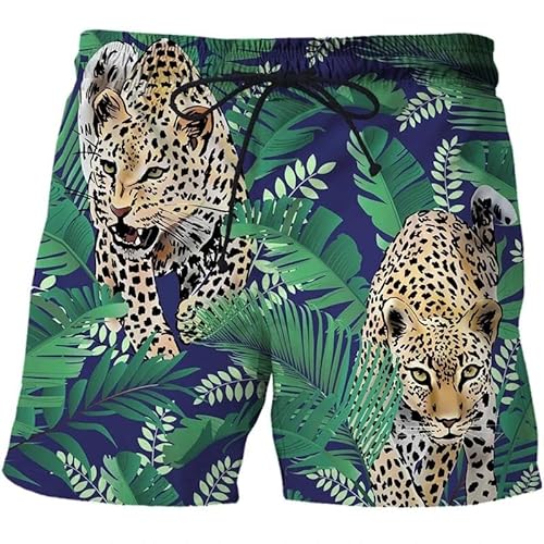 Lay U HOME Mode Animel Tiger 3D Gedruckt Muster Shorts Männer Outdoor-Freizeit-Sport Schnell trocknend Strand Hosen Männer Fitness Shorts von Lay U HOME