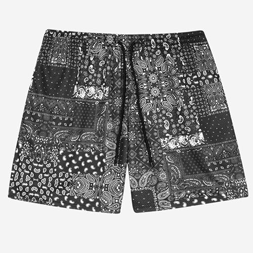 Lay U HOME Mode Blume drucken Shorts Street Print Herren Shorts Sommer Casual Kordelzug Männer Shorts von Lay U HOME