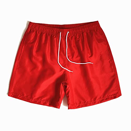 Lay U HOME Polyester-Faser Vier-Punkt-Strand-Hosen-Männer fünf-Punkt-schnell trocknend Schwimmen Shorts Männer gefüttert Sport Strand Hosen von Lay U HOME