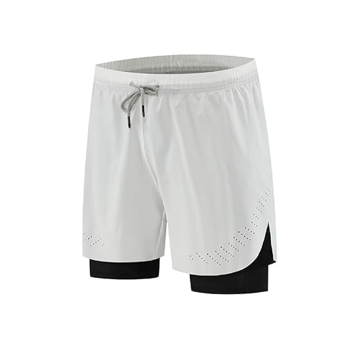 Lay U HOME Schnell trocknend gefüttert Basketball-Hosen für Männer atmungsaktive Over-The-Knee-Fitness Shorts Running Training DREI-Punkt Sport Hosen von Lay U HOME