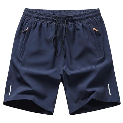 Lay U HOME Shorts Männer dünne schnell trocknend EIS Seide äußere tragen Running Sporthose lose Reißverschluss fünf-Punkt-Hose von Lay U HOME