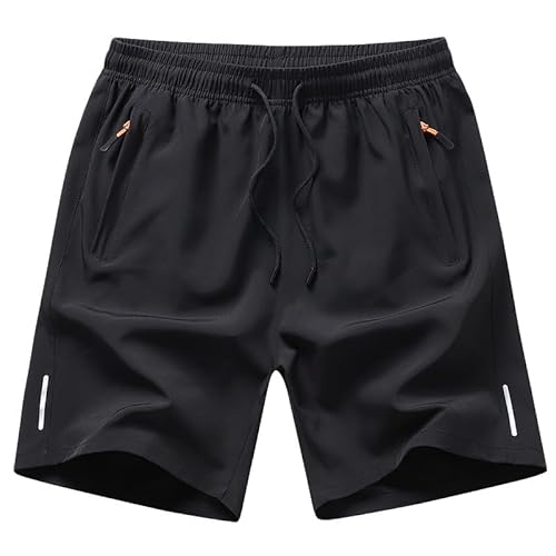 Lay U HOME Shorts Männer dünne schnell trocknend EIS Seide äußere tragen Running Sporthose lose Reißverschluss fünf-Punkt-Hose von Lay U HOME