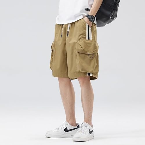 Lay U HOME Sommer-Overalls Shorts Männer Casual Hosen lose Hose Sport Verschleiß EIS Seide fünf-Punkt-Hose von Lay U HOME