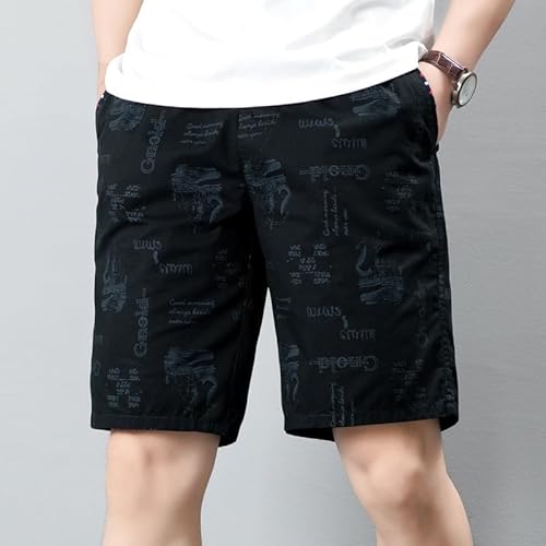 Lay U HOME Sommer fünf-Punkte-Herren-Shorts große Größe lose große Hose - Gabeln - Reine Baumwolle atmungsaktiv große Taschen lässig von Lay U HOME