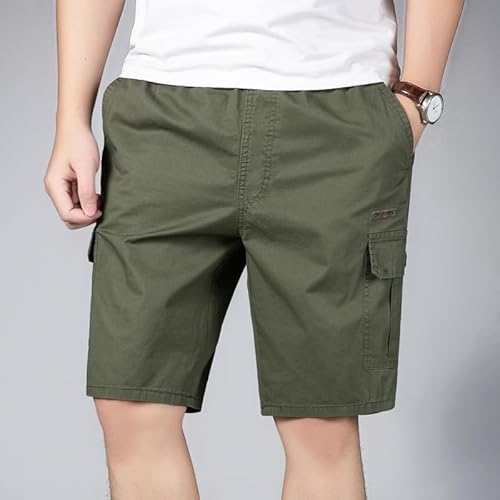 Lay U HOME Sommer mittleren Alters Herren Shorts Reine Baumwolle lose große Größe Männer Casual fünf-Punkt-Hose Outer Pants von Lay U HOME