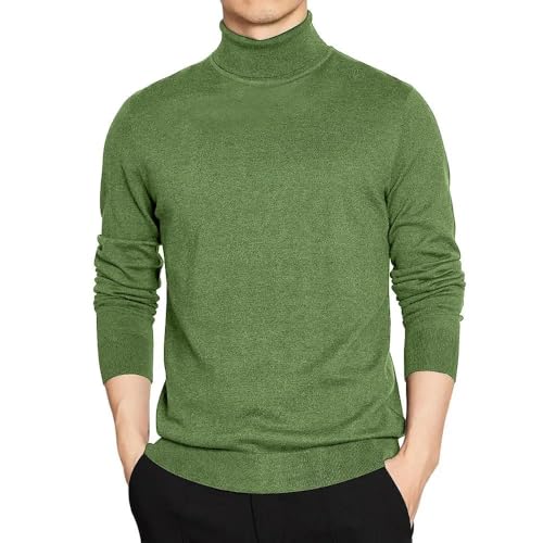 Lay U HOME SweatwearTurtleneck Pullover Männer Pullover Basic Solid High Neck Pullover Männlichen Schwarz Grau Strickwaren Mann Warme Lose Tops von Lay U HOME