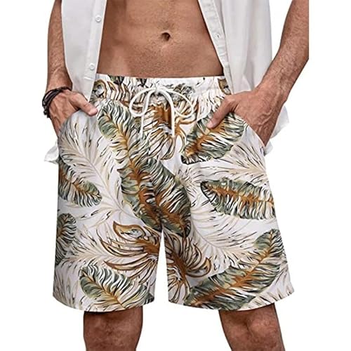 Lay U HOME Urlaub Strand Shorts Männer 3D Gedruckt Floral Casual Shorts Board Shorts Elastische Bandage Badeanzug Fun-Beach-Shorts von Lay U HOME