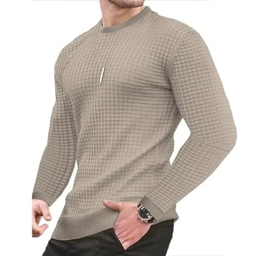 Sweatwear Männer Casual Lange Hülse Grundlegende Gestrickte Pullover Pullover Männlichen Runde Kragen Herbst Winter Tops Sweatshirts T-Shirt von Lay U HOME