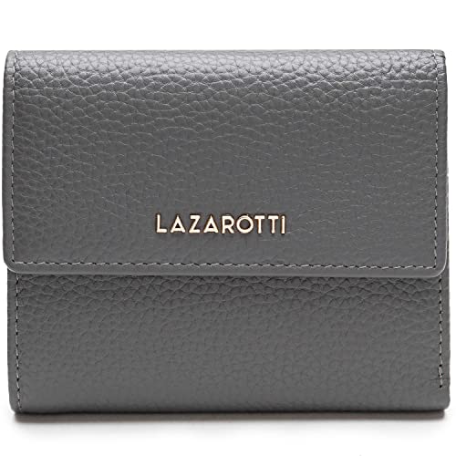 Lazarotti Bologna mittelgroße Leder Geldbörse Damen | mit Druckknopf, 8 Kartenfächer, Münzfach, RFID-Schutz | 12 x 10 x 3 cm (2 Breiten einstellbar) Lazarotti Bologna mittelgroße Leder Geldbörse Damen | mit Druckknopf, 8 Kartenfächer, Münzfach, RFID-Schutz | 12 x 10 x 3 cm (2 Breiten einstellbar) von Lazarotti