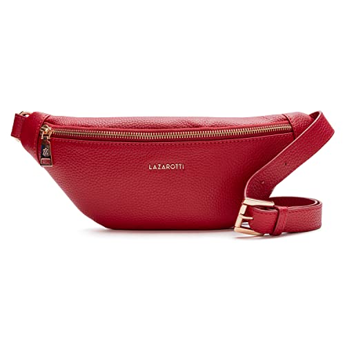 Lazarotti Bologna Leder Gürteltasche Damen | längenverstellbarer Tragegurt | große Bauchtasche 31 cm Lazarotti Bologna Leder Gürteltasche Damen | längenverstellbarer Tragegurt | große Bauchtasche 31 cm von Lazarotti